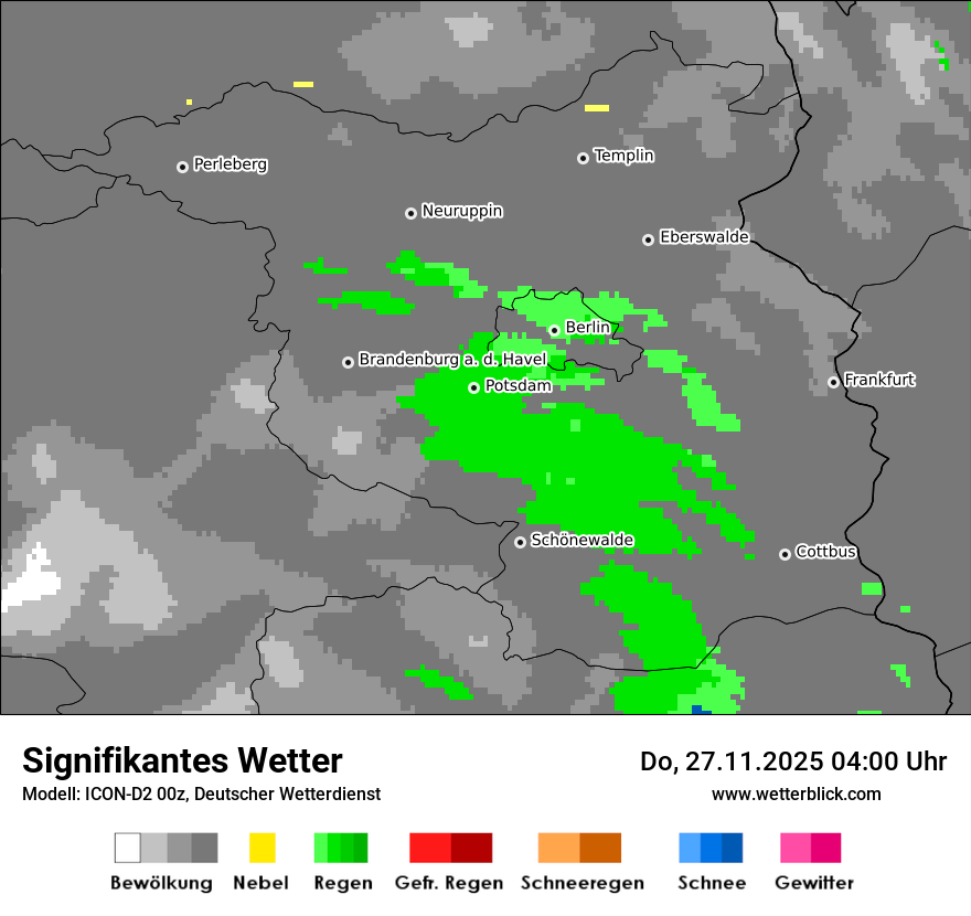Modellkarten Signifikantes Wetter