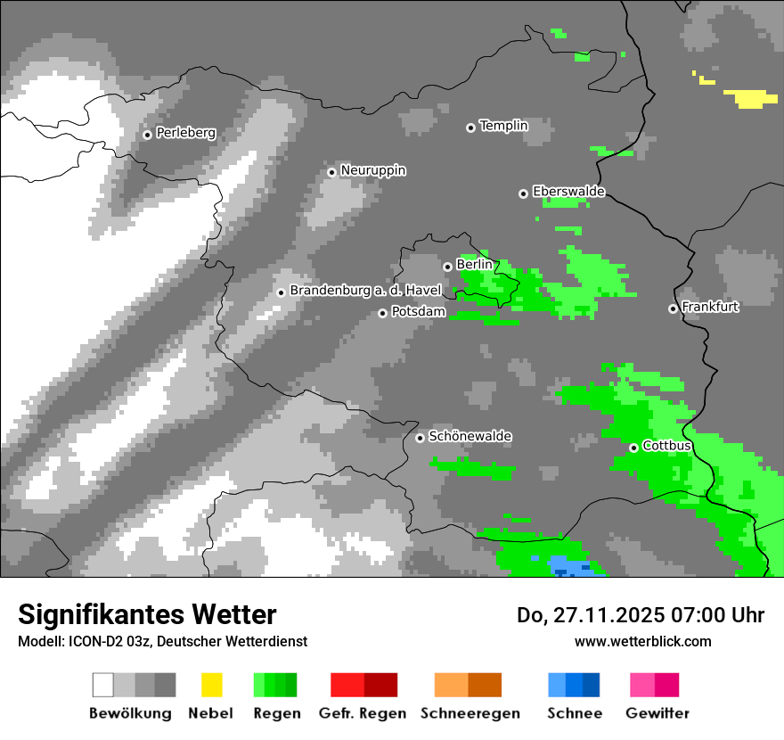Modellkarten Signifikantes Wetter