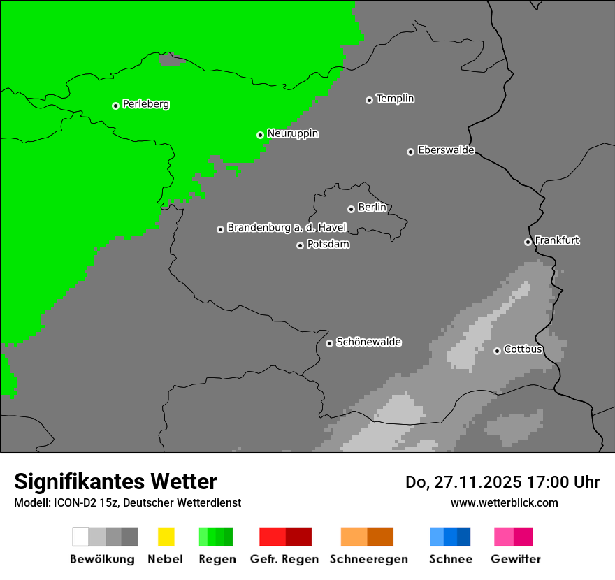Modellkarten Signifikantes Wetter