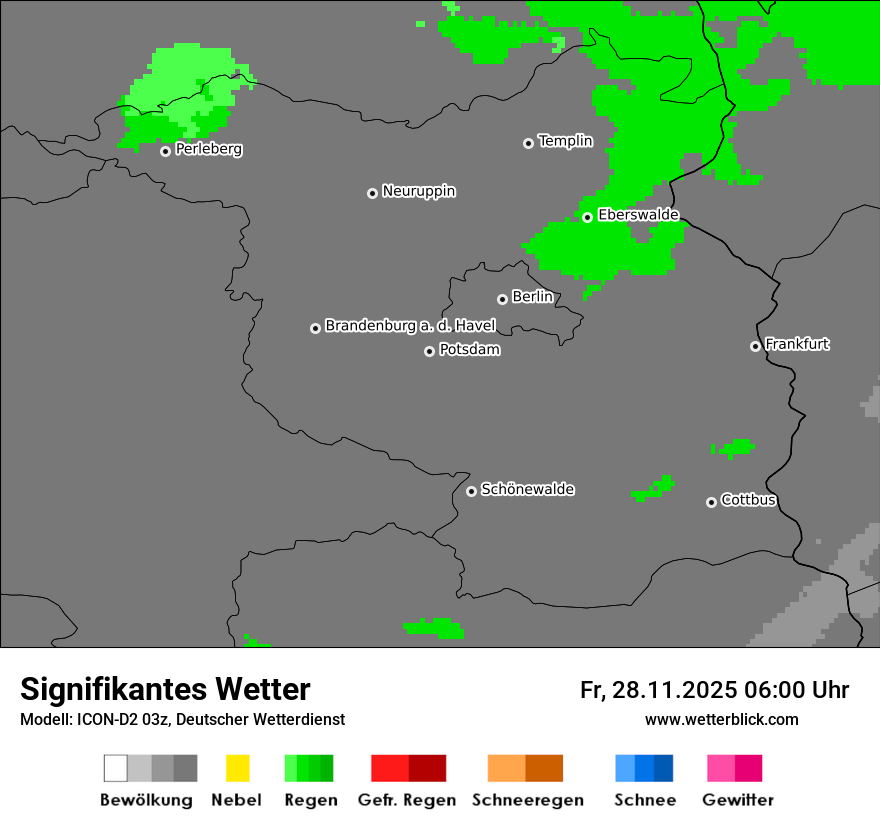 Modellkarten Signifikantes Wetter