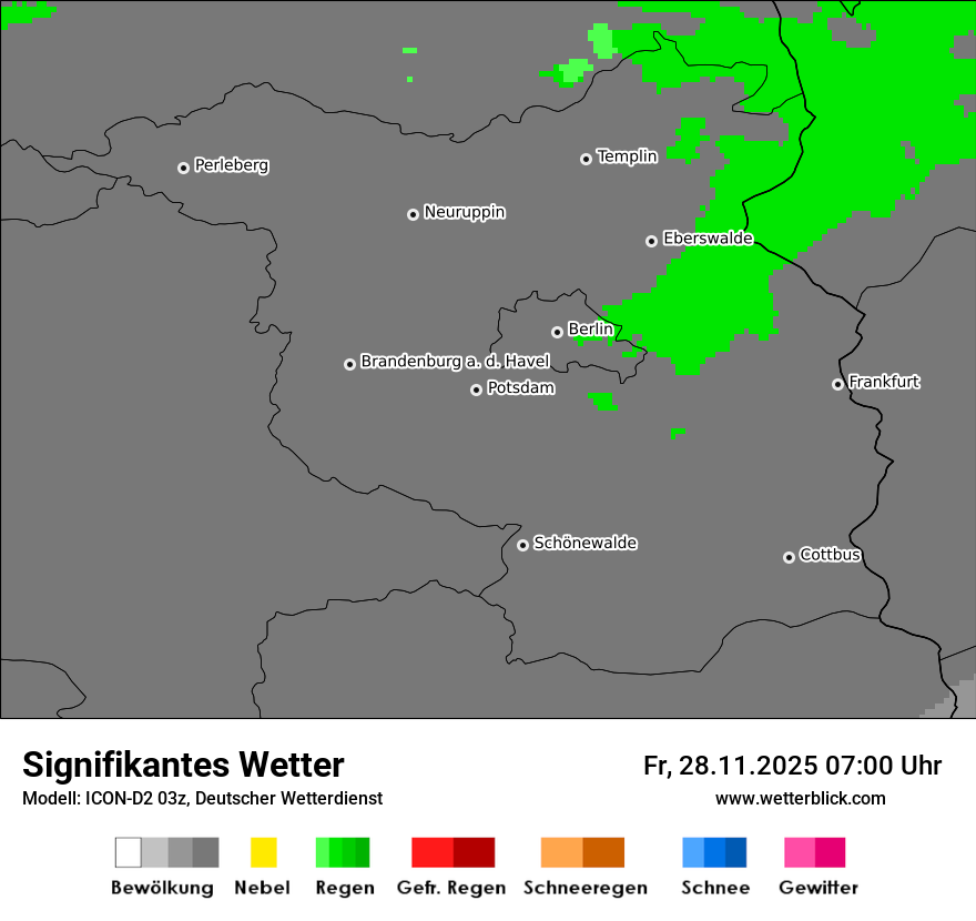 Modellkarten Signifikantes Wetter