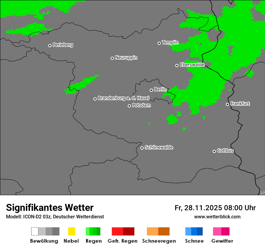 Modellkarten Signifikantes Wetter