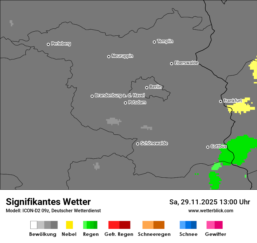 Modellkarten Signifikantes Wetter