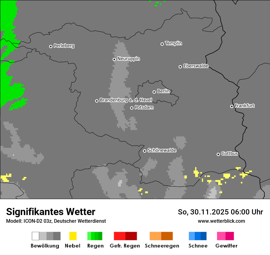 Modellkarten Signifikantes Wetter