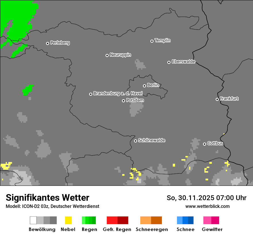 Modellkarten Signifikantes Wetter