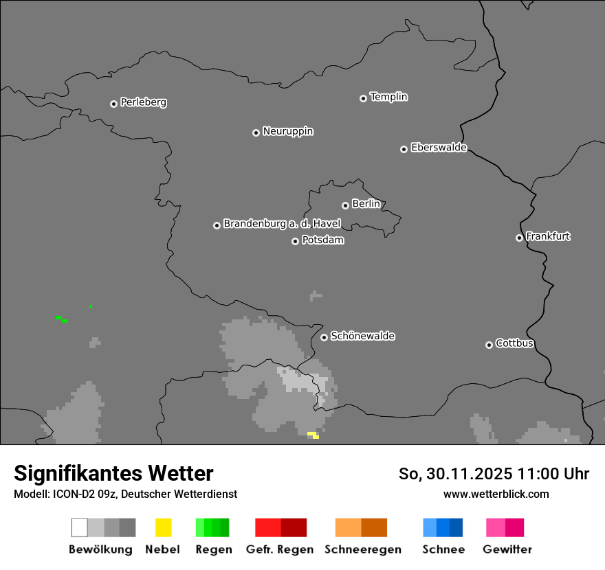 Modellkarten Signifikantes Wetter