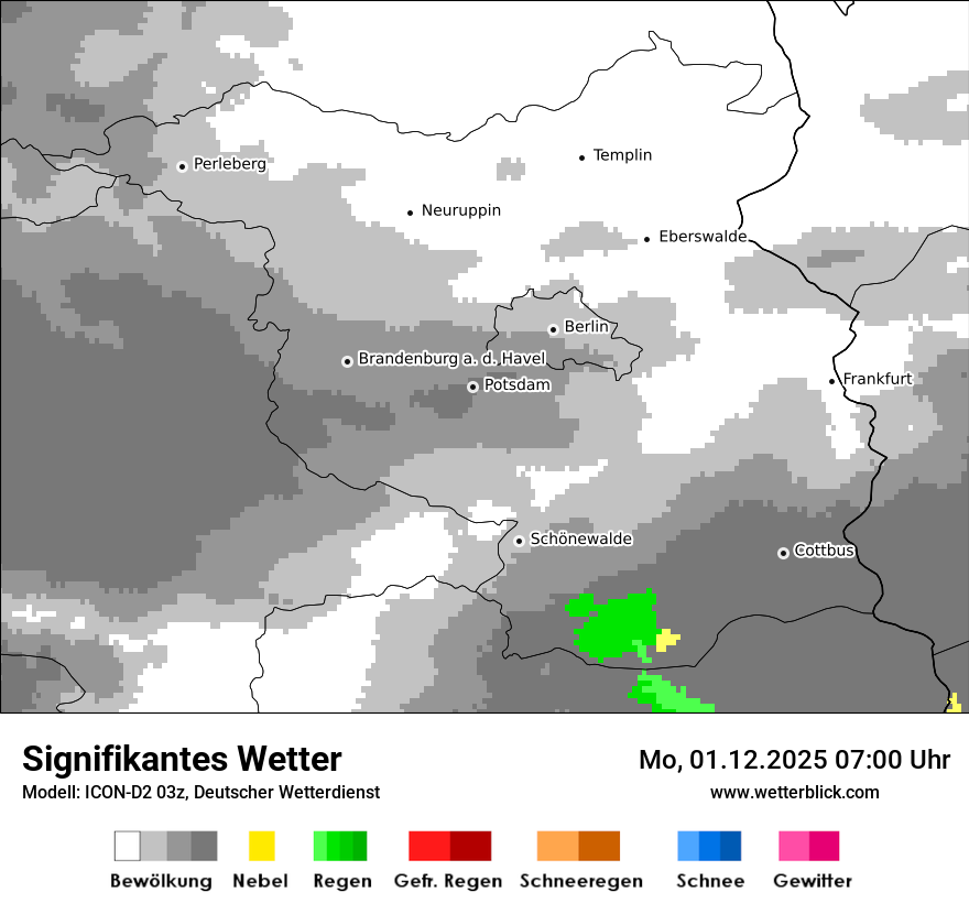 Modellkarten Signifikantes Wetter
