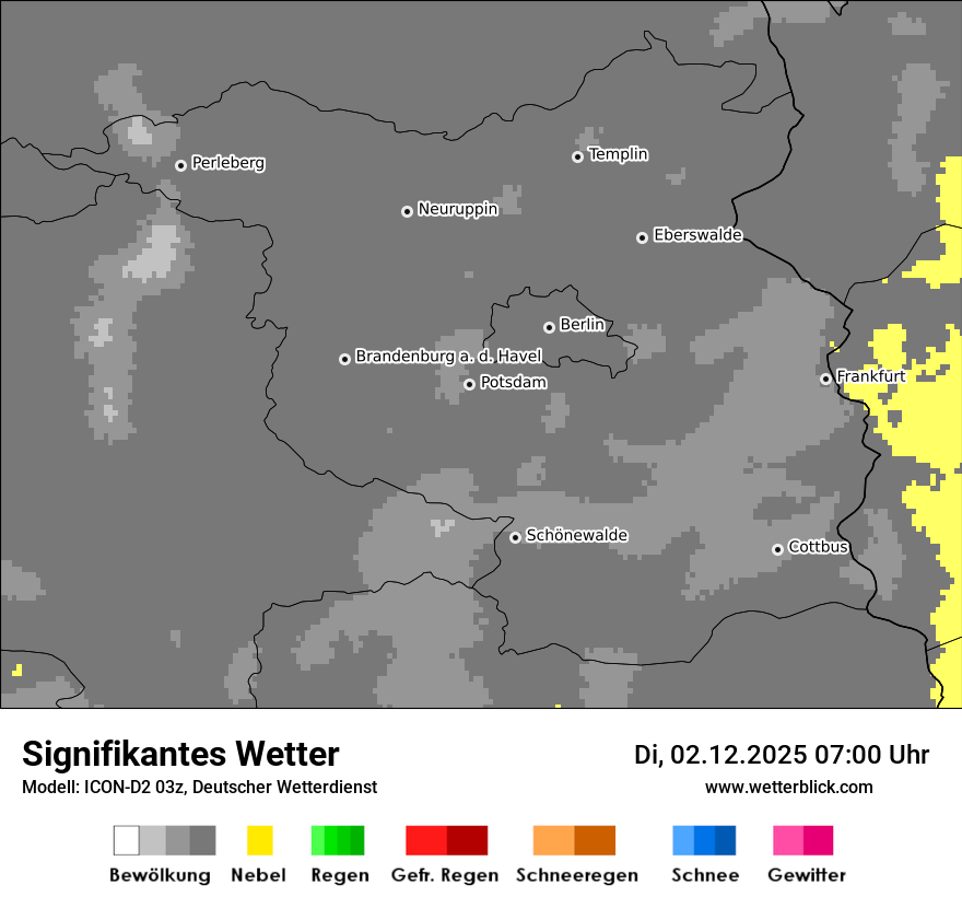 Modellkarten Signifikantes Wetter