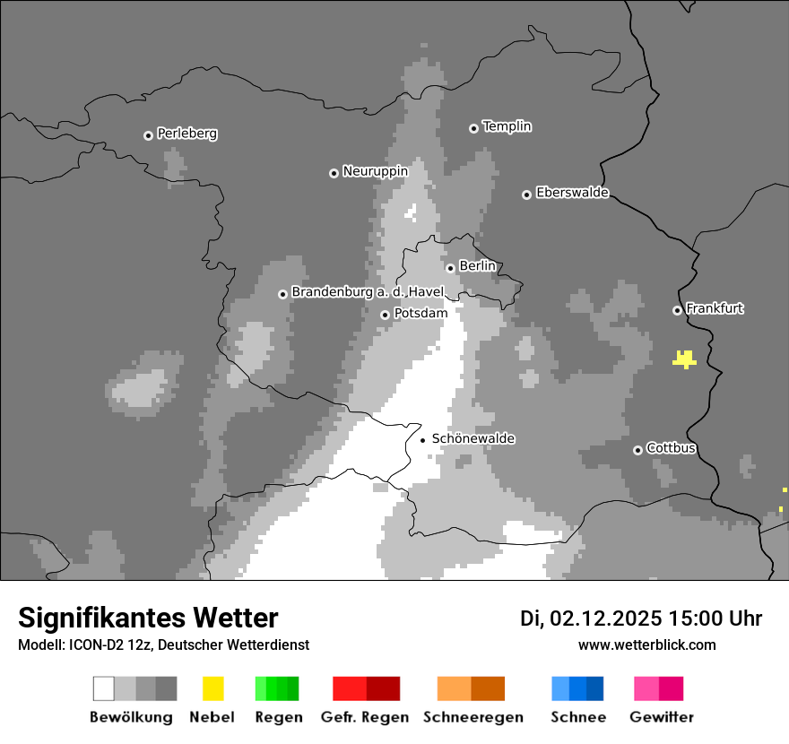 Modellkarten Signifikantes Wetter