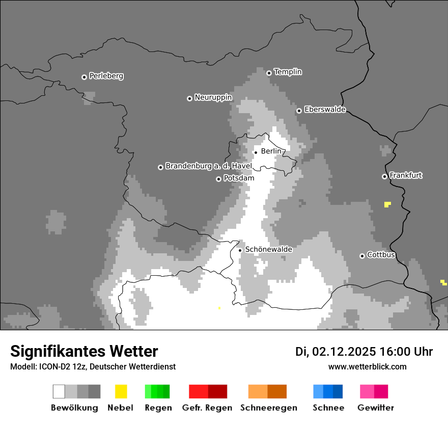 Modellkarten Signifikantes Wetter