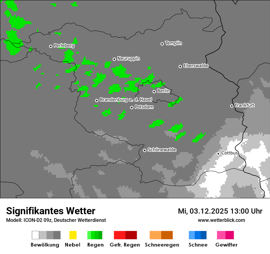 Modellkarten Signifikantes Wetter