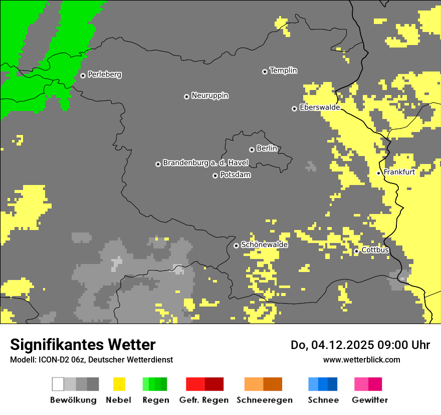 Modellkarten Signifikantes Wetter