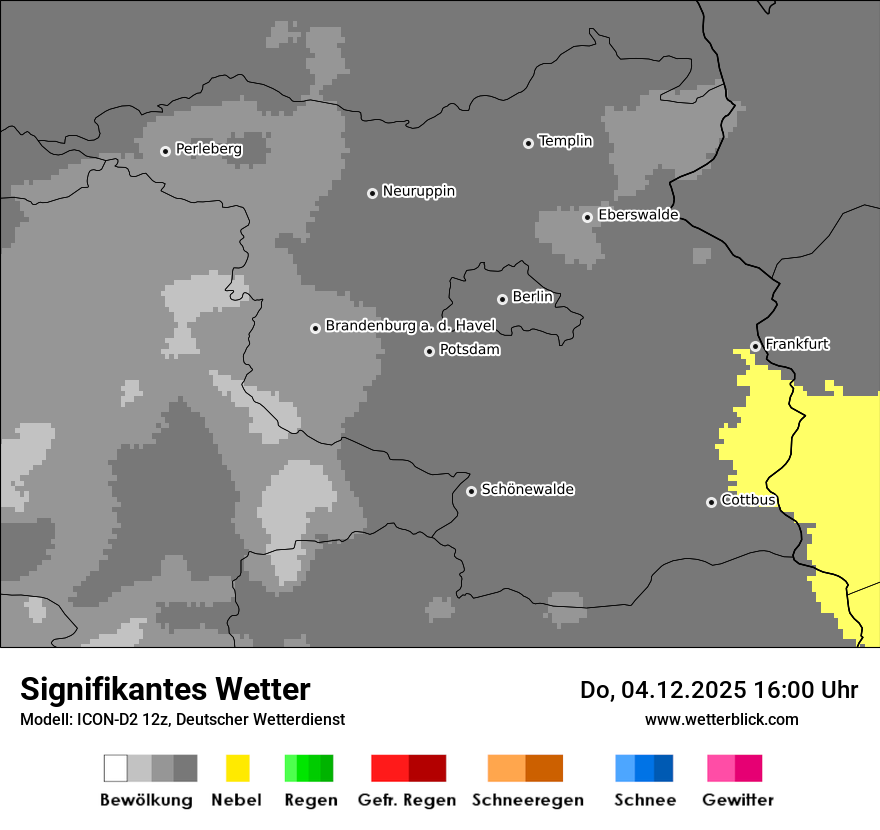 Modellkarten Signifikantes Wetter