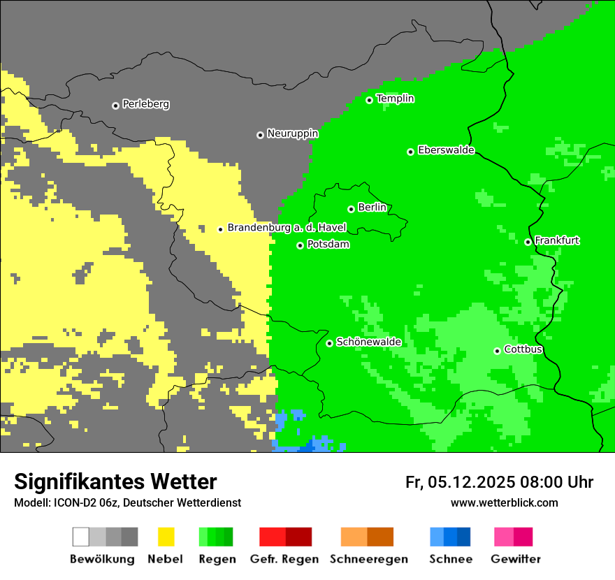 Modellkarten Signifikantes Wetter