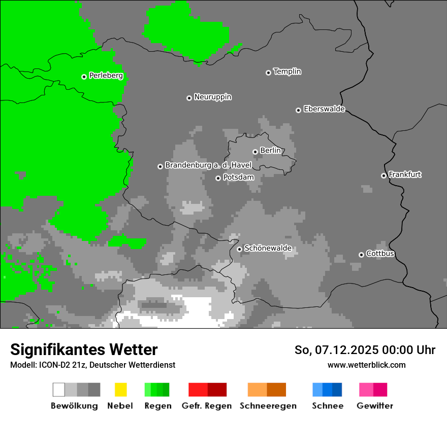 Modellkarten Signifikantes Wetter