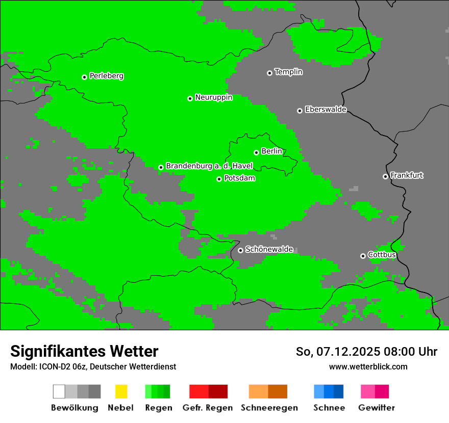 Modellkarten Signifikantes Wetter