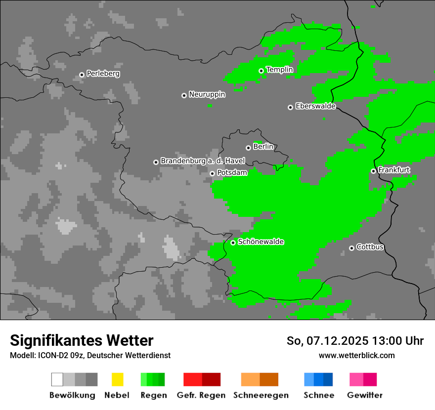 Modellkarten Signifikantes Wetter