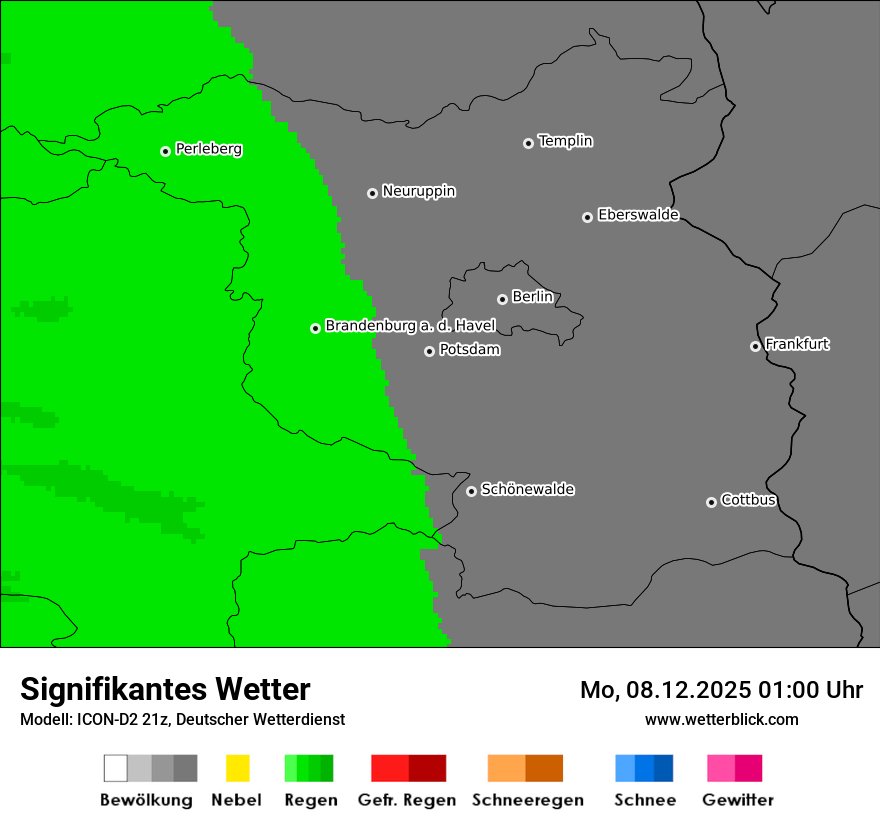 Modellkarten Signifikantes Wetter