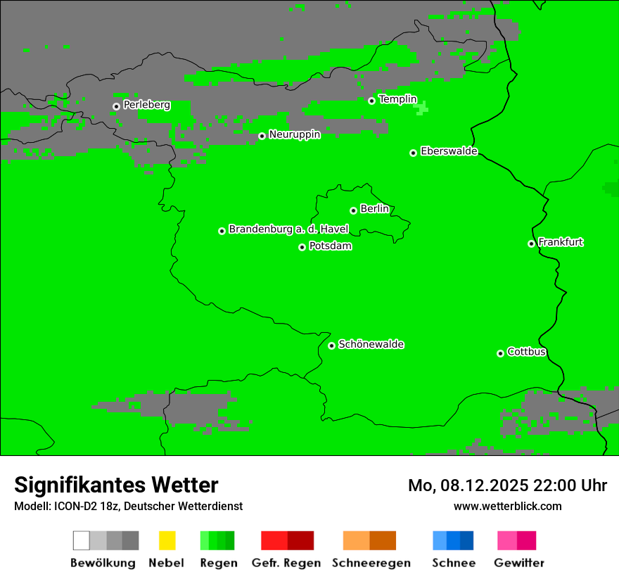 Modellkarten Signifikantes Wetter