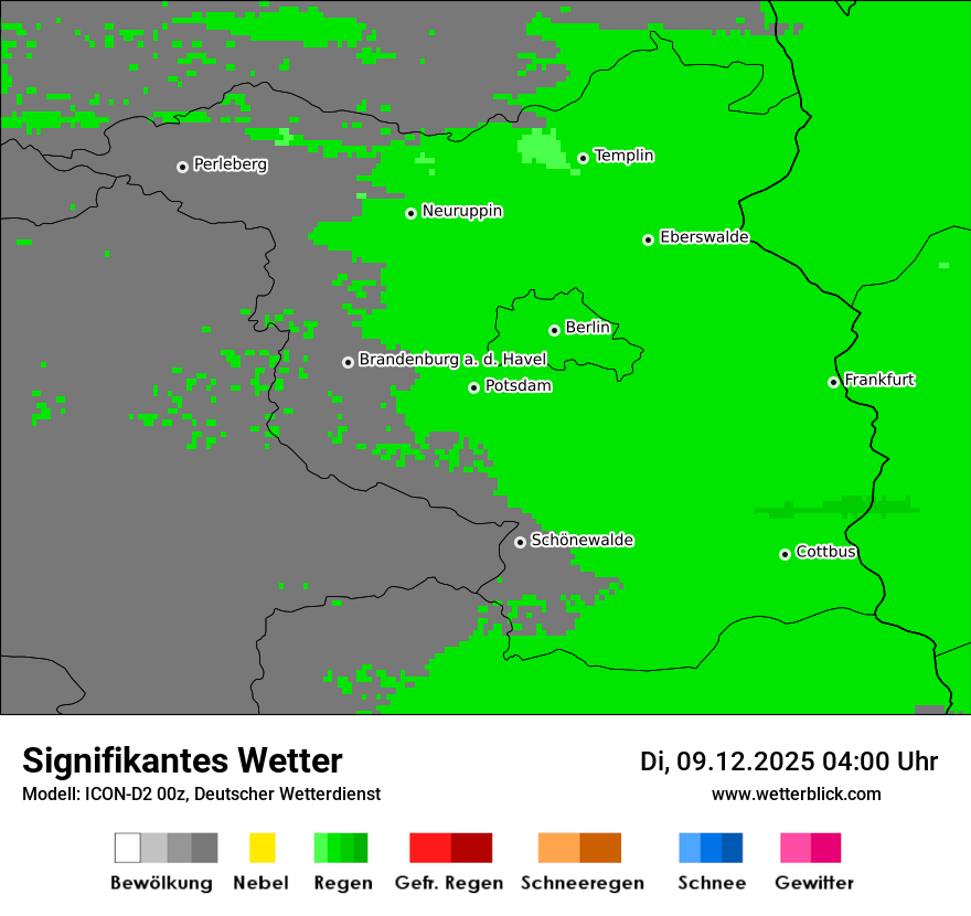 Modellkarten Signifikantes Wetter