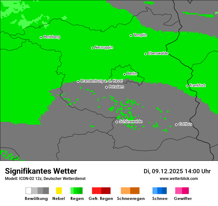 Modellkarten Signifikantes Wetter