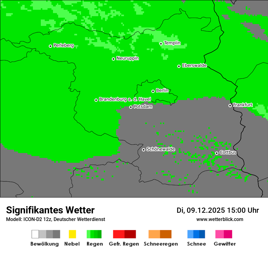 Modellkarten Signifikantes Wetter