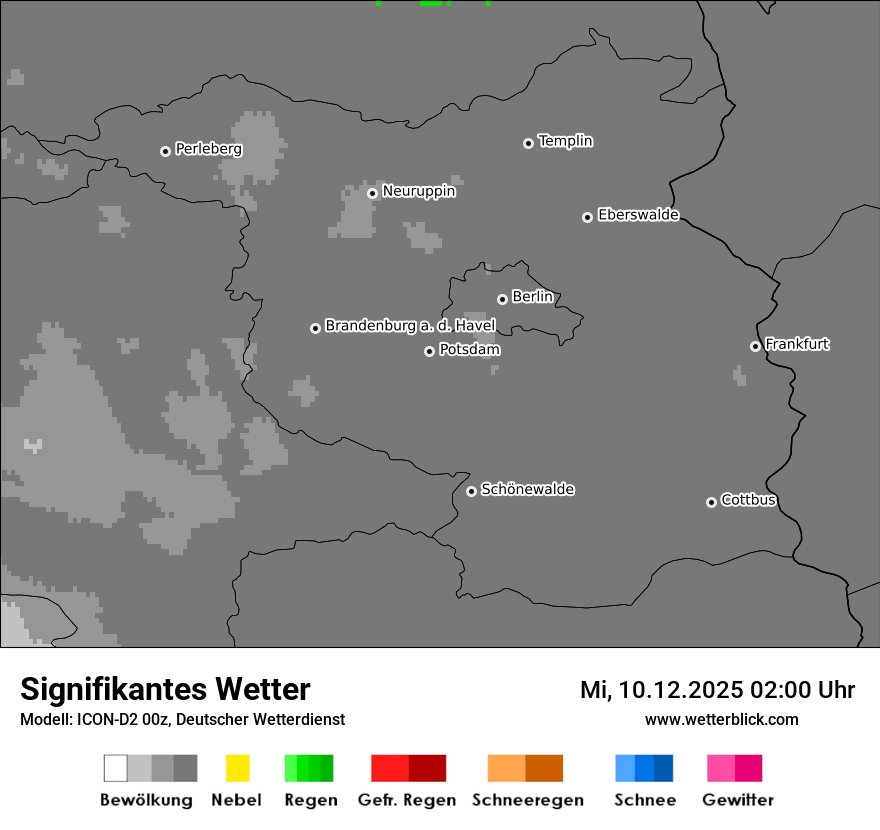 Modellkarten Signifikantes Wetter