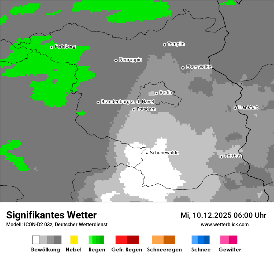 Modellkarten Signifikantes Wetter