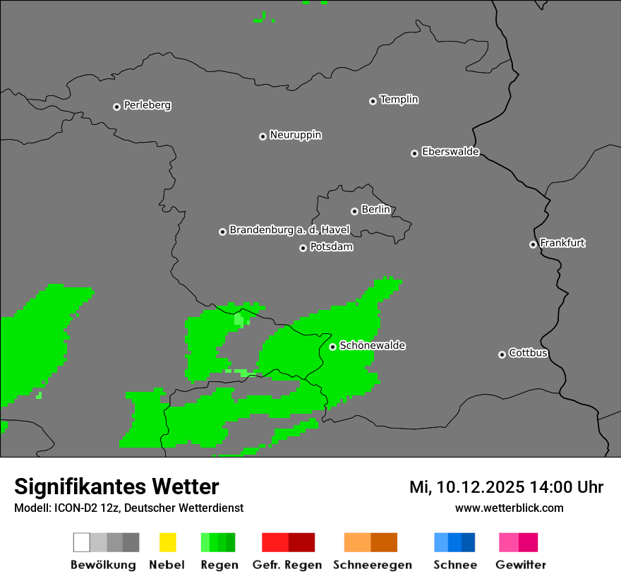 Modellkarten Signifikantes Wetter