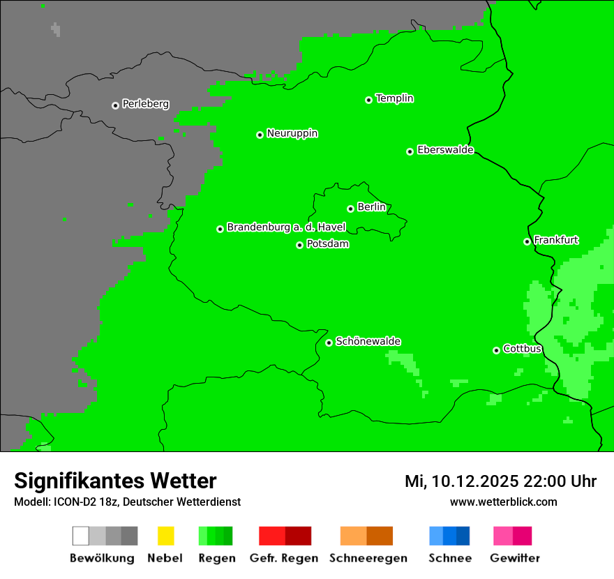 Modellkarten Signifikantes Wetter