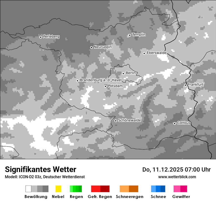 Modellkarten Signifikantes Wetter