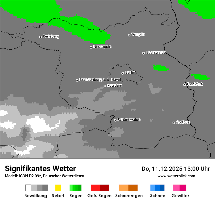 Modellkarten Signifikantes Wetter