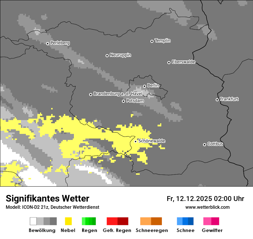 Modellkarten Signifikantes Wetter