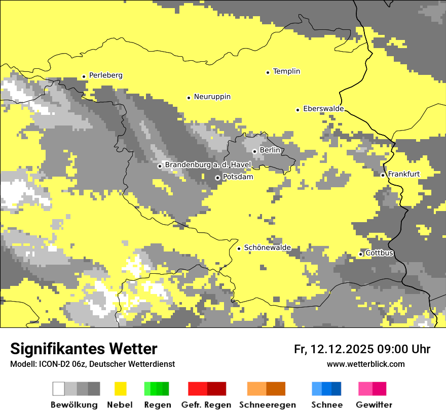 Modellkarten Signifikantes Wetter