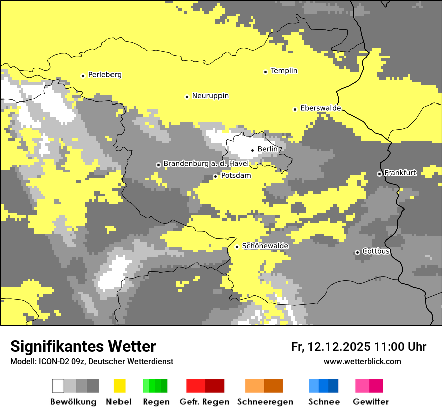 Modellkarten Signifikantes Wetter