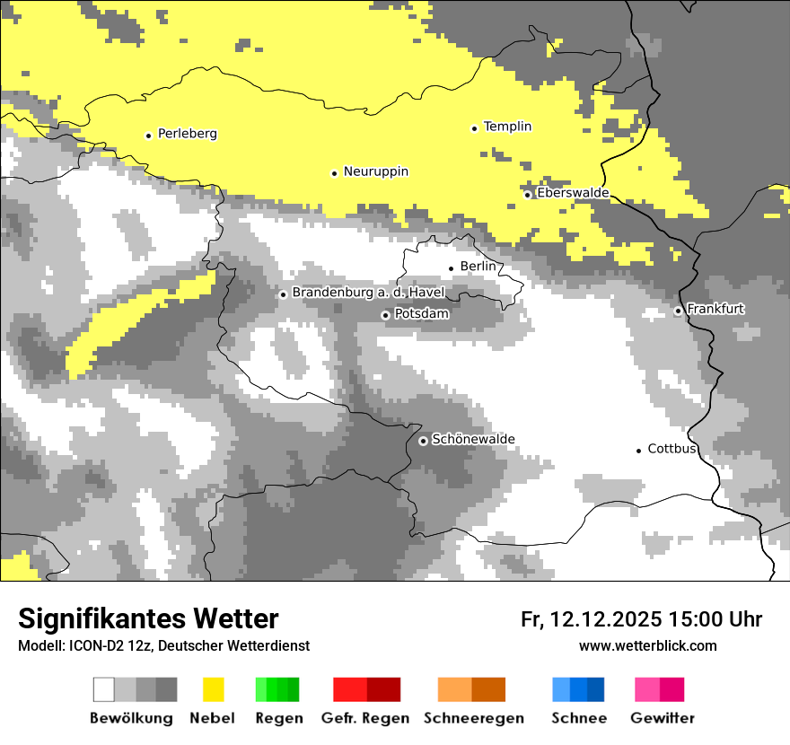Modellkarten Signifikantes Wetter