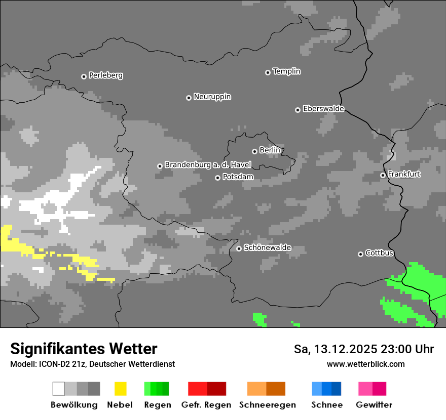 Modellkarten Signifikantes Wetter