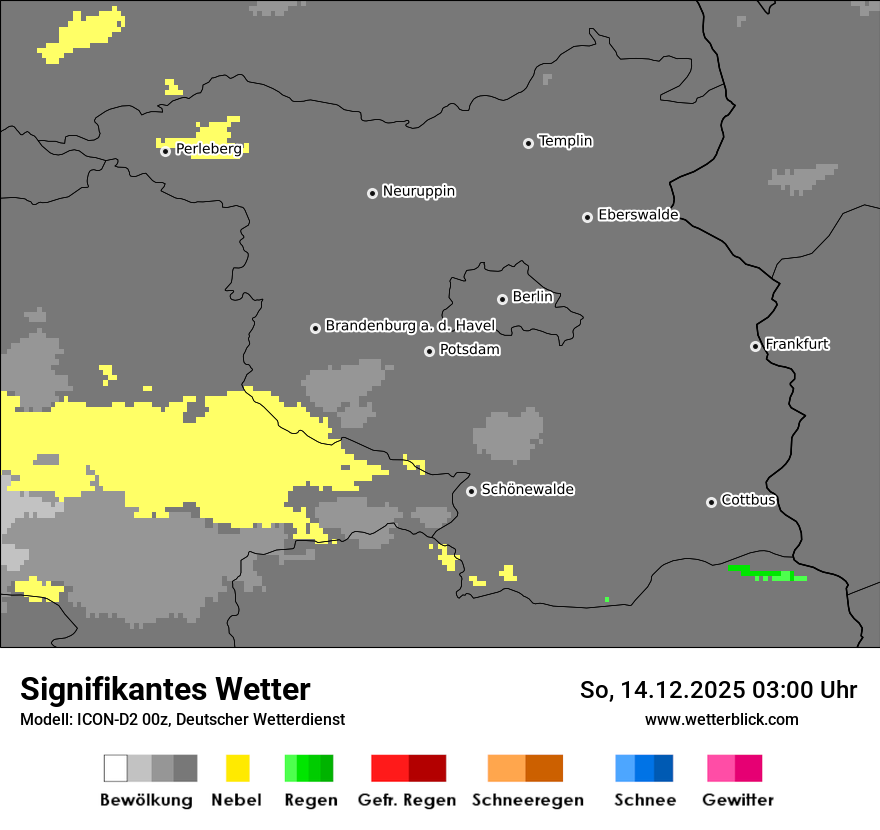 Modellkarten Signifikantes Wetter