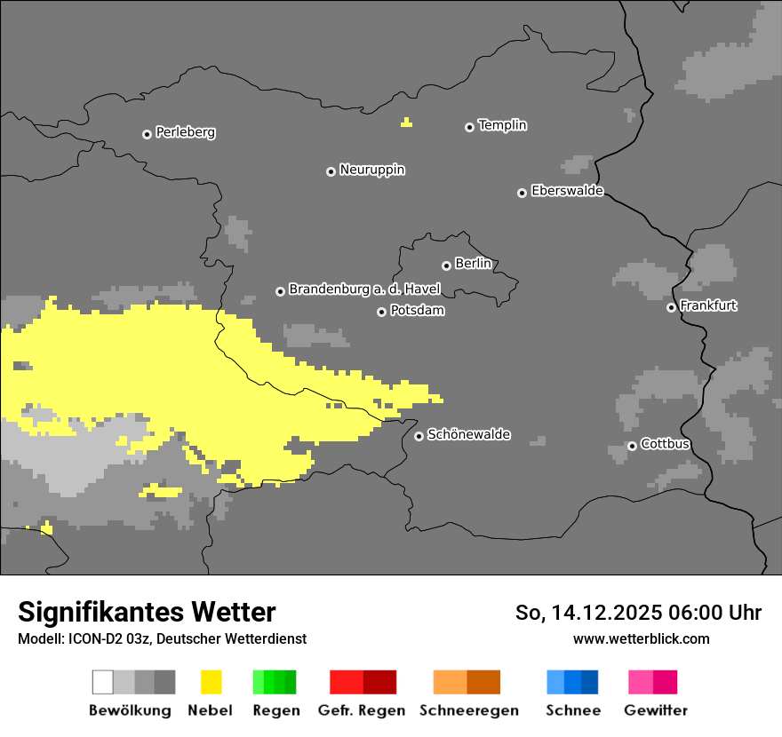 Modellkarten Signifikantes Wetter