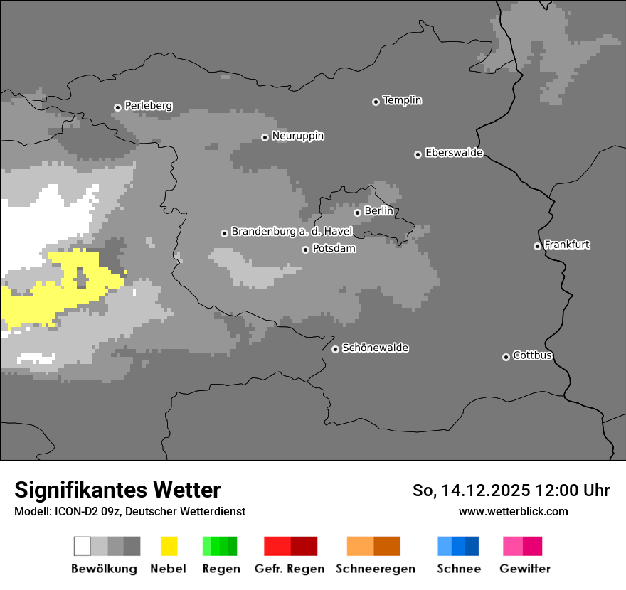 Modellkarten Signifikantes Wetter