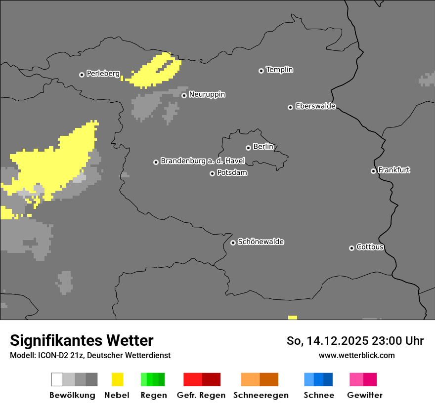 Modellkarten Signifikantes Wetter