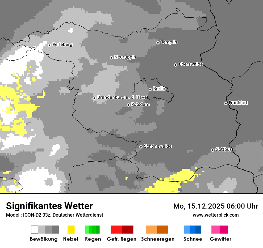 Modellkarten Signifikantes Wetter