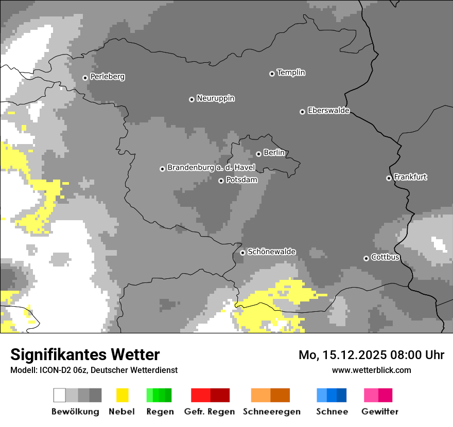 Modellkarten Signifikantes Wetter
