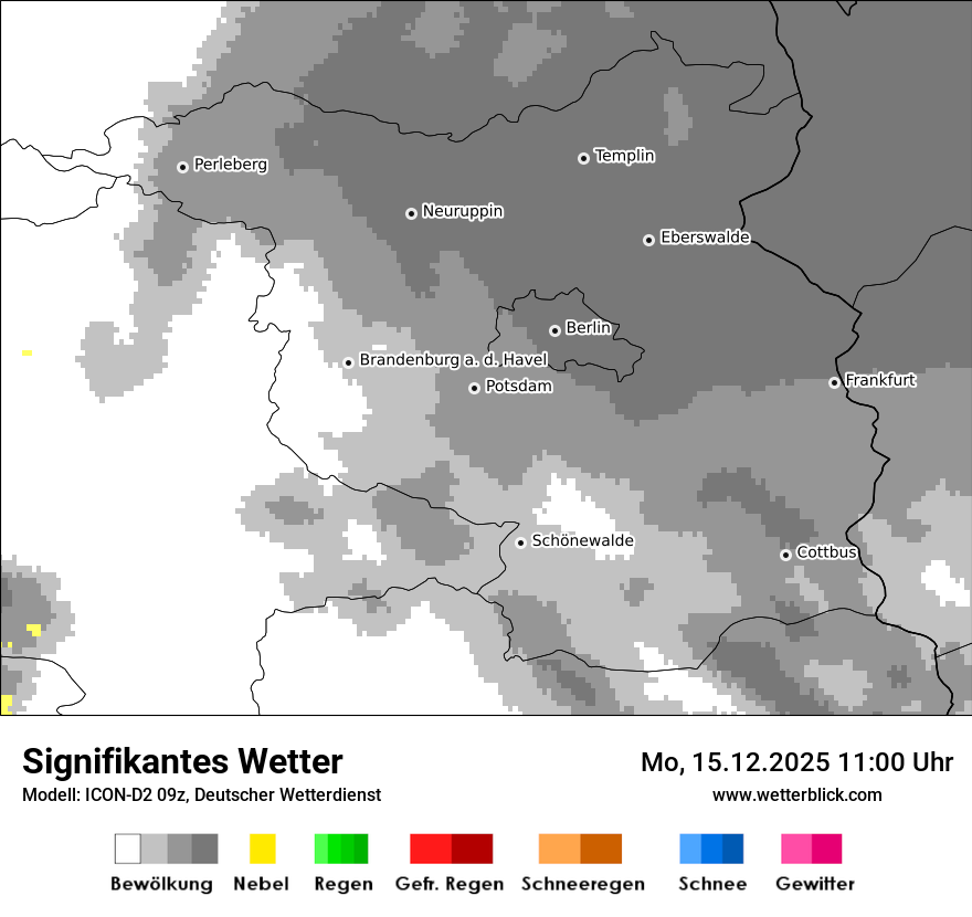 Modellkarten Signifikantes Wetter