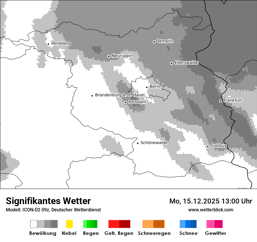 Modellkarten Signifikantes Wetter