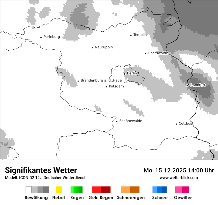 Modellkarten Signifikantes Wetter