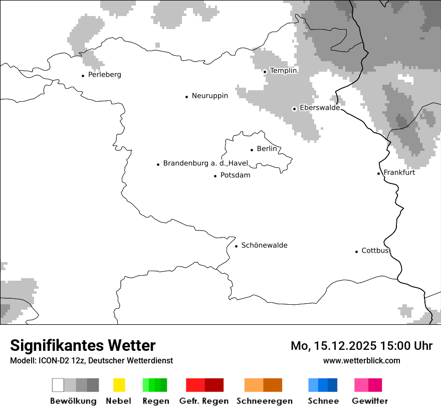 Modellkarten Signifikantes Wetter