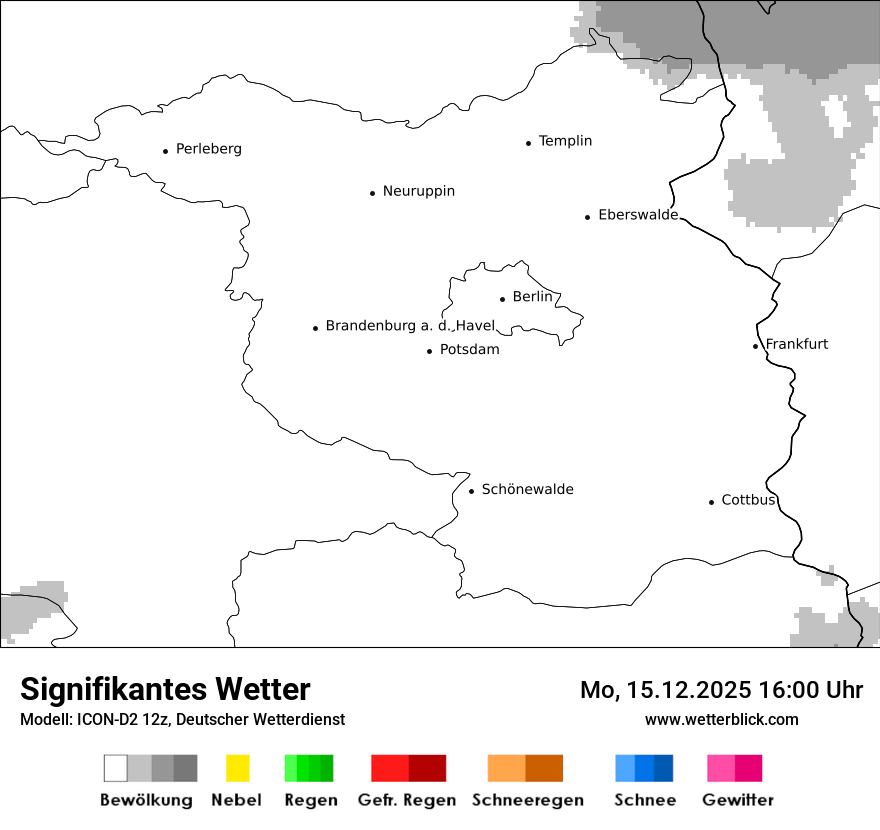 Modellkarten Signifikantes Wetter
