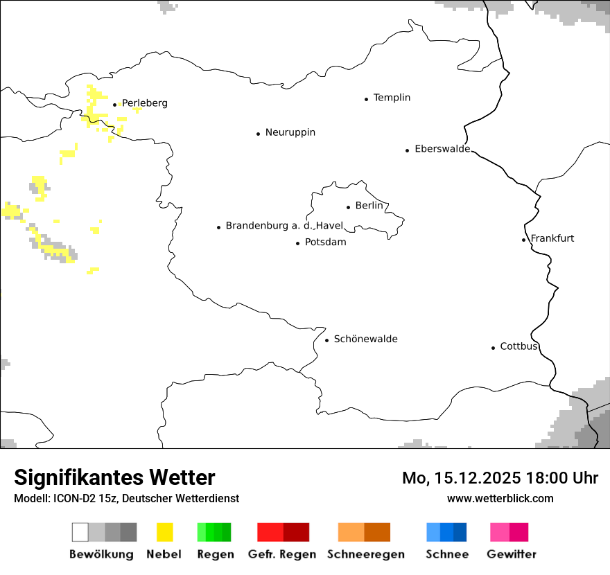 Modellkarten Signifikantes Wetter