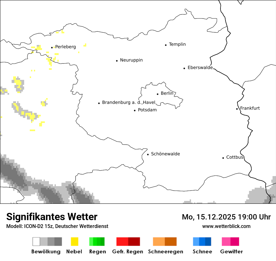 Modellkarten Signifikantes Wetter